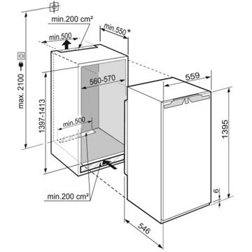 Réfrigérateur 1 porte encastrable LIEBHERR IRBD4551-20 – Image 8