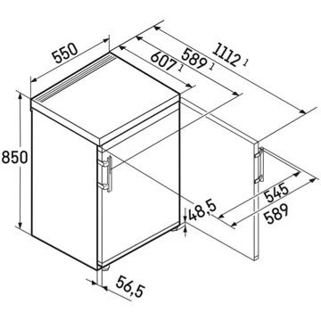 Réfrigérateur top LIEBHERR KTe550 – Image 7