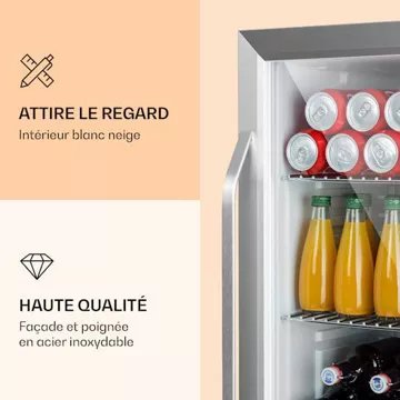 Réfrigérateur top KLARSTEIN Beersafe XXL 80L - Argent – Image 4
