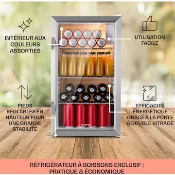Réfrigérateur top KLARSTEIN Beersafe XXL 80L - Argent – Image 6