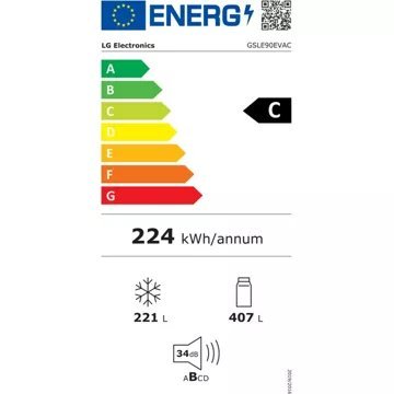 Réfrigérateur Américain LG GSLE90EVAC – Image 7