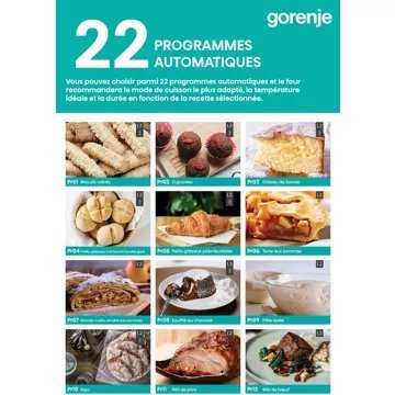 Four encastrable fonction vapeur GORENJE BPSA6747A08BG Airfry – Image 14