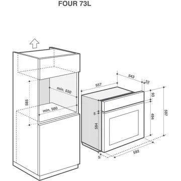 Four encastrable DE DIETRICH DOP4543X Inox Stellaire – Image 4