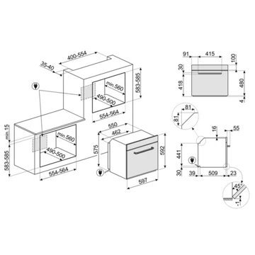Four encastrable fonction vapeur SMEG SOP6902S2PN – Image 7