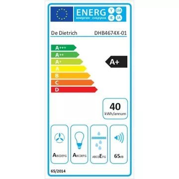Hotte décorative murale DE DIETRICH DHB4674X – Image 4