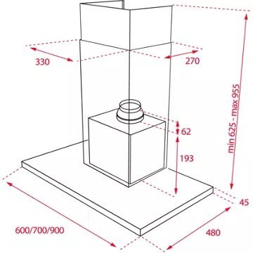 Hotte décorative murale TEKA DSJ 980 – Image 3