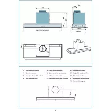 Hotte encastrable FALMEC VIRGOLA3420 – Image 4