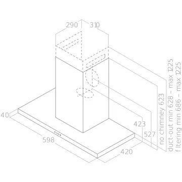 Hotte décorative murale ELICA THIN IX/A/60 – Image 4