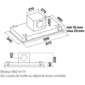 Hotte plafond FALMEC CORNUVO3432 – Image 4