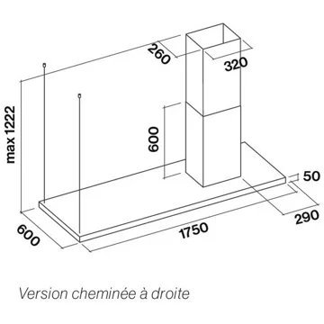Hotte décorative îlot FALMEC LUMEN2733 – Image 5