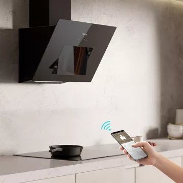 Hotte décorative murale inclinée CIARRA CD6736MB – Image 7