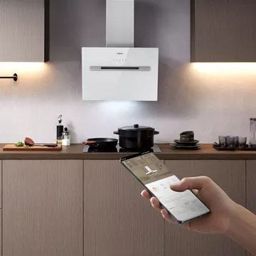 Hotte décorative murale inclinée CIARRA CD6736GS – Image 3