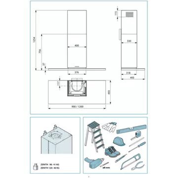 Hotte décorative murale FALMEC ZENIT2430 – Image 8