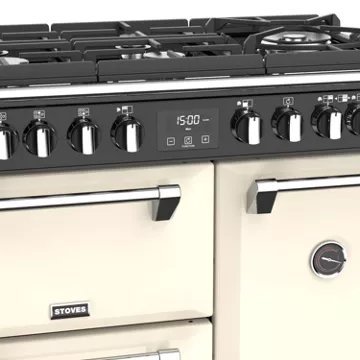 Piano de cuisson gaz STOVES RICHMOND GLASS 90 DFT CREME – Image 4