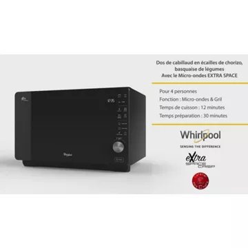 Micro ondes grill WHIRLPOOL MWF427NB ExtraSpace crisp – Image 26