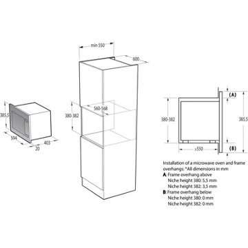 Micro ondes grill encastrable HISENSE BIM325GI63DBG – Image 8