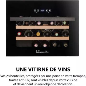 Cave à vin encastrable LA SOMMELIERE LSBI28B – Image 10