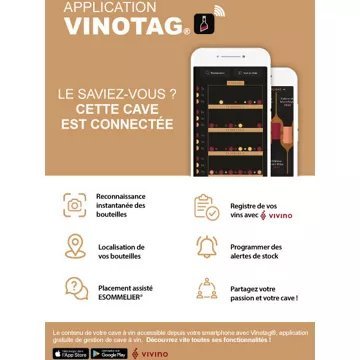 Cave à vin polyvalente LA SOMMELIERE VIP330VBLACK – Image 12