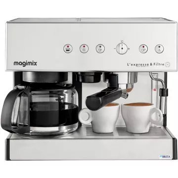 Expresso combiné cafetière MAGIMIX 11423 AUTO CHROME MAT – Image 2