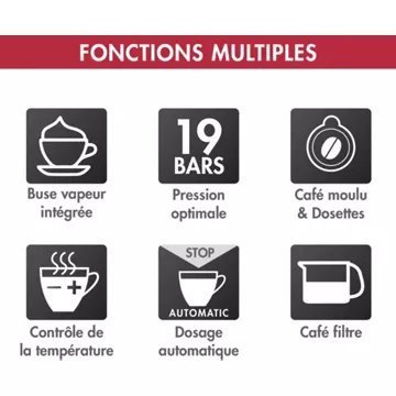 Expresso combiné cafetière MAGIMIX 11423 AUTO CHROME MAT – Image 8