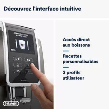 Expresso Broyeur DELONGHI Dinamica Plus FEB3795.T Titanium – Image 7