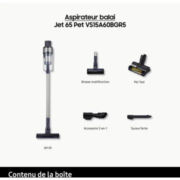 Aspirateur balai SAMSUNG Jet 65 Pet VS15A60BGR5 – Image 3