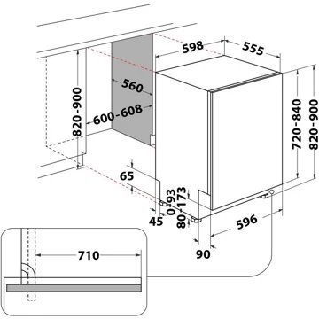 Lave vaisselle encastrable WHIRLPOOL W7IHF60TUS MaxiSpace – Image 16