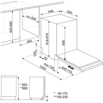 Lave vaisselle encastrable SMEG ST4533IN Flexifit – Image 8