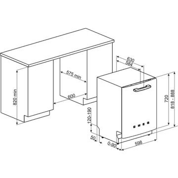 Lave vaisselle encastrable SMEG STFABRD3 – Image 4