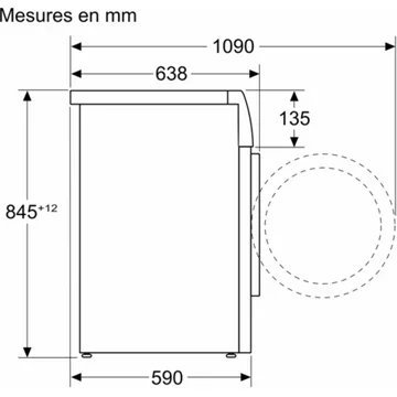 Lave linge hublot SIEMENS WG54B2A2FR – Image 12