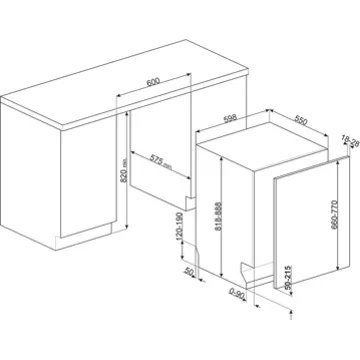Lave vaisselle encastrable SMEG STL324AQL – Image 9